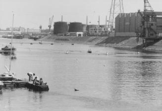 Juni 1976: Zum ersten Mal Regatta im Industriehafen