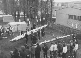 Boots-Taufe beim Anrudern 1973