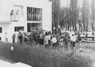 Boots-Taufe beim Anrudern 1973
