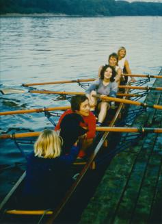 Damen-Vierer 1973: Hilde Fahrner, R.Becker, Marianne Büsgen, Brigitte Hoffmann