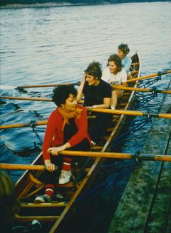 Damen-Vierer 1973: Margot Rückert, Dagmar Vesper, Gast, Lotti Siefert