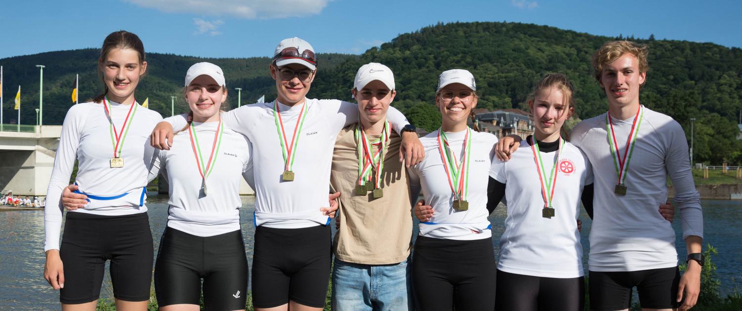 MRG-Athlet*innen bei der Regatta in Heidelberg 2022