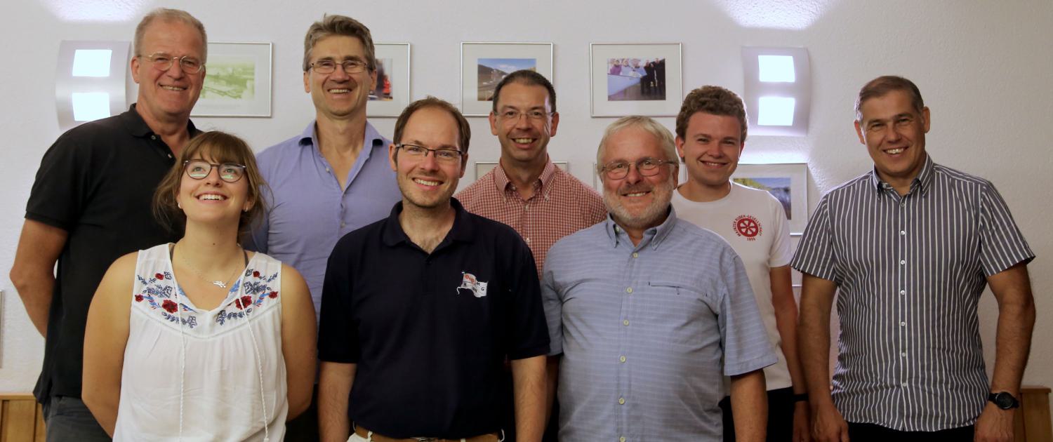 (v.l.) Christoph Hartung, Eva-Marie Strack, Stefan Kortenbusch, Sebastian Veits, Ingo Starck, Jürgen WernerMoritz Schuster, Michael Germann